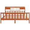 vidaXL Cama com estante sem colchão 200x200 cm pinho maciço
