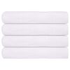vidaXL Toalhas FROGN 4 pcs 100x200 cm 360 g/m&sup2; branco
