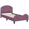 vidaXL Estrutura de Cama Infantil com Cabeceira Roxo 80 x 160 cm