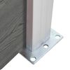 vidaXL Painel de vedação para jardim 175x186 cm WPC cinzento