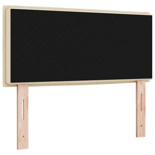 vidaXL Cabeceira com cabeceira Creme 80 cm Couro Sint&eacute;tico