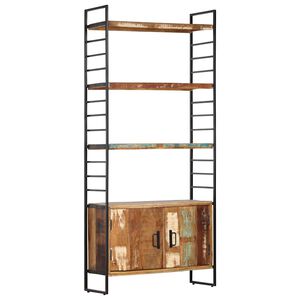 vidaXL Estante c/ 4 prateleiras 80x30x180 cm madeira recuperada maci&ccedil;a