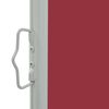 vidaXL Toldo lateral retrátil para pátio 80x300 cm vermelho
