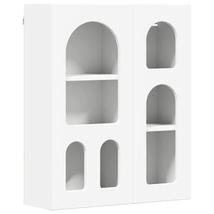 vidaXL Arm&aacute;rio suspenso com prateleira ELST Branco 59 x 20 x 71,5 cm