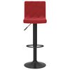 vidaXL Bancos de bar 2 pcs veludo vermelho tinto