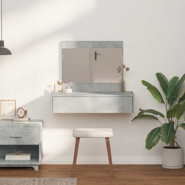 vidaXL Mesa de vestir Cinzeto 83 x 40 x 70 cm Madeira processada