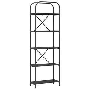 vidaXL Estante Carvalho Preto 60 x 30 x 183 cm Madeira processada