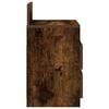 vidaXL Mesa de cabeceira com 2 gavetas 40x33x60 cm carvalho fumado