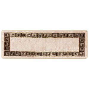 vidaXL Passadeira MARSA Preto 50 x 150 cm Poli&eacute;ster e PVC
