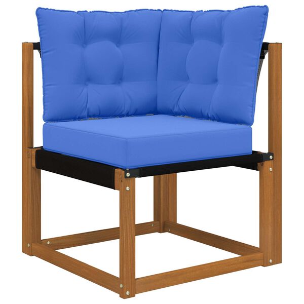 vidaXL Almofada para Sof&aacute; Externo 3 pcs Turquesa Poli&eacute;ster