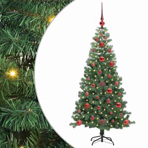 vidaXL &Aacute;rvore de Natal com 150 LEDs com suporte Verde 120 cm PVC