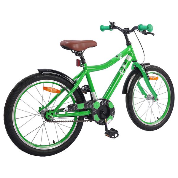 vidaXL Bicicleta Infantil 18 Polegadas para 5-7 anos Verde