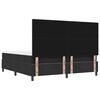 vidaXL Cama Box com colch&atilde;o com cabeceira Preto 180 x 200 cm tecido