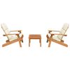 vidaXL 3 pcs conjunto lounge de jardim Adirondack ac&aacute;cia maci&ccedil;a