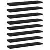 vidaXL Prateleiras 8 pcs 40x10x1,5 cm derivados de madeira preto