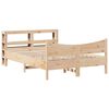 vidaXL Estrutura de cama c/ cabeceira 150x200 cm pinho maci&ccedil;o
