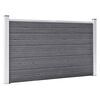 vidaXL Painel de vedação para jardim 872x106 cm WPC cinzento