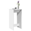 vidaXL Mesa de bar 51x50x103,5 cm derivados de madeira branco