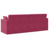 vidaXL Sof&aacute;-cama de ch&atilde;o 200cm Vinho Vermelho Veludo