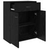 vidaXL Buffet Carvalho Preto 60 x 30 x 75 cm Madeira processada