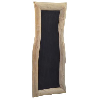 vidaXL Quadro-negro 3 pcs 30x70 cm madeira de teca