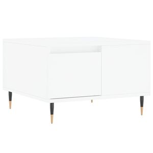 vidaXL Mesa de centro 55x55x36,5 cm derivados de madeira branco
