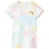 vidaXL T-shirt infantil cor multicor 116