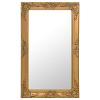 vidaXL Espelho de parede estilo barroco 50x80 cm dourado
