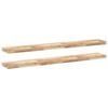 vidaXL Prateleira flutuante 2pcs 160x20x4cm ac&aacute;cia maci&ccedil;a n&atilde;o tratada