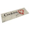 vidaXL Tapete de cozinha lav&aacute;vel 45x150 cm veludo padr&atilde;o peper cooking
