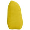 vidaXL Travesseiro para Costas Amarelo 100 x 24 x 50 cm Veludo