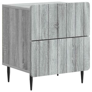 vidaXL Arm&aacute;rio de Cabeceira Sonoma Cinzento 43 x 34,5 x 49,5 cm
