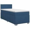 vidaXL Cama box spring com colch&atilde;o Azul 100 x 200 cm Tecido