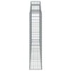 vidaXL Cestos gabi&atilde;o arqueados 25 pcs 300x30x140/160 ferro galvanizado