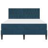 vidaXL Estrutura de cama com colch&atilde;o Azul 120 x 190 cm Veludo