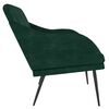 vidaXL Banco 110x76x80 cm veludo verde-escuro