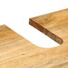 vidaXL Arm&aacute;rio para lavat&oacute;rio 62x33x58 cm mangueira maci&ccedil;a castanho