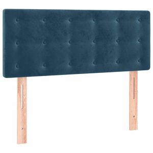 vidaXL Cabeceira de cama veludo 80x5x78/88 cm azul