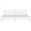 vidaXL Estrutura cama c/ cabeceira e luzes LED 180x200 cm branco