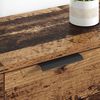 vidaXL Aparadores com gaveta 2 pcs Madeira Antiga 60 x 30 x 70 cm