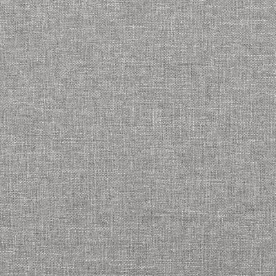 vidaXL Estrutura de cama 140x190 cm tecido cinza-claro
