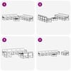 vidaXL Conjunto de Sof&aacute;s para Exterior 9 pcs Cinza Natural e Claro