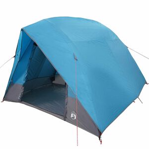 vidaXL Barraca de Camping com telhado Azul 320 x 275 x 190 cm tafet&aacute;