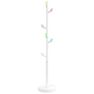 vidaXL Bengaleiro 172 cm ferro revestido a p&oacute; branco
