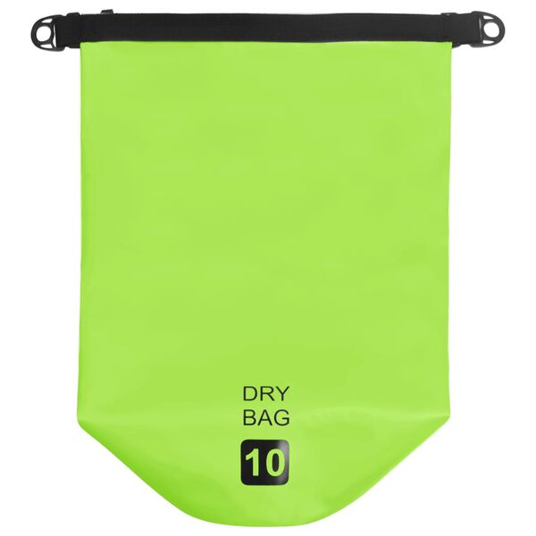 vidaXL Bolsa imperme&aacute;vel 10 L PVC verde