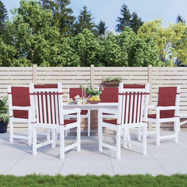 vidaXL Almofad&otilde;es lombares p/ cadeiras 6pcs 100x50x4cm mesclado tecido