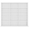 vidaXL Arm&aacute;rio para CD 100x23x89,5 cm derivados de madeira branco