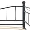 vidaXL Estrutura de cama em a&ccedil;o 180x200/90x200 cm preto