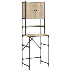 idaXL Arm&aacute;rio m&aacute;quina lavar roupa 68x48,5x194 cm carvalho sonoma