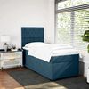 vidaXL Cama boxspring com colch&atilde;o 90x190 cm veludo azul